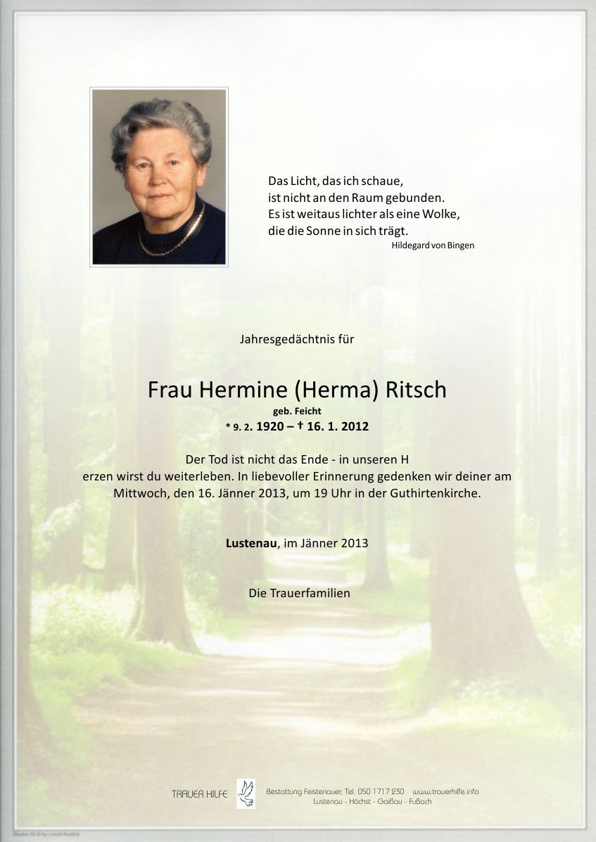 Hermine (Herma) Ritsch